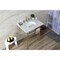 Kingston Brass 30 Carrara Marble Console Sink with Brass Legs, Marble WhiteBrushed Brass LMS3022M87 - alternate 5